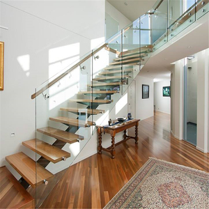 Tedesco treppen completo sistema di scale galleggianti design nascosto corrimano cantilever <span class=keywords><strong>scala</strong></span> galleggiante <span class=keywords><strong>kit</strong></span> - Product Image 4