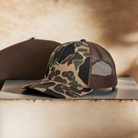 Casquettes de baseball à 6 panneaux avec logo brodé personnalisé, 112 casquettes unisexes de haute qualité, casquette à visière plate camouflage, casquette en maille, casquette trucker