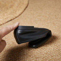 Nouveaux Mocassins Femme 2026 en Cuir Véritable à Bout Carré, Style Britannique, Plats, Faciles à Enfiler, Polyvalents, Semelle Simple en Caoutchouc Résistant à l'Usure