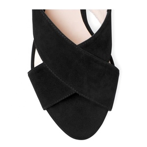 2020 mode bloc noir heell sandale <span class=keywords><strong>compensée</strong></span> femmes <span class=keywords><strong>plateforme</strong></span> sandales femmes chaussures avec boucle en métal - Product Image 4