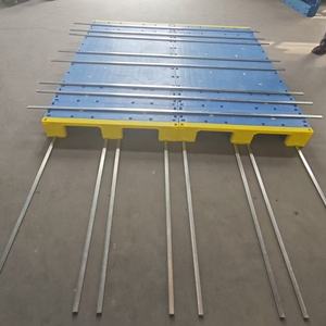 <span class=keywords><strong>Pallet</strong></span> in Plastica Riciclata Assemblato a 3 Traverse 2000mmx2000mmx150mm con Piano Chiuso in HDPP/HDPE per Stoccaggio Chimico - Product Image 3