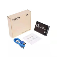 Boîtier d'Enregistrement et de Diffusion en Direct de Jeux 4K 30 Hz USB 3.0, Carte de Capture Vidéo HDMI 4K pour Xbox PS4 Wii Nintendo Switch