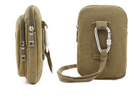 Sac bandoulière rétro en toile de haute qualité pour homme avec logo personnalisé, pochette messager pour téléphone portable