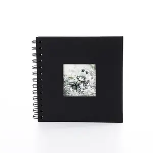 काले रंग DIY तस्वीर क्राफ्ट एल्बम रंग सनी कवर स्वयं चिपकने वाला स्क्रैपबुक