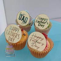 Mini Acryl Cupcake Topper für Baby Party für Vatertag Kuchen Dekoration Nummer-förmige Überwachungs scheibe