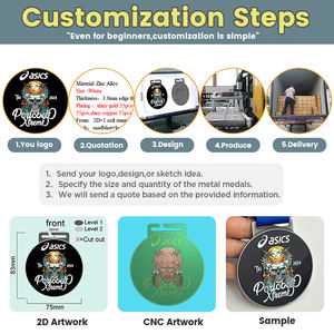 Medallas Premium <span class=keywords><strong>de</strong></span> Aleación <span class=keywords><strong>de</strong></span> Zinc 3D para Carreras Deportivas <span class=keywords><strong>de</strong></span> Ciclismo en el Desierto del <span class=keywords><strong>Atacama</strong></span>, Logotipo Personalizado <span class=keywords><strong>de</strong></span> Animales Grabado con Láser, Fabricación en Fábrica - Product Image 3