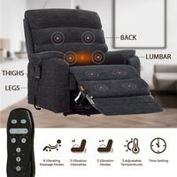 Fauteuil inclinable électrique extra large et durable pour personnes corpulentes, aide à la position debout et à la rééducation