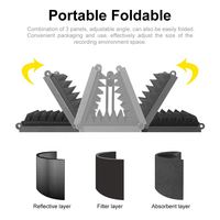 Support de microphone professionnel en métal cardioïde à condensateur, réglable en hauteur, avec écran de protection, personnalisable, filaire, pour la vente en gros