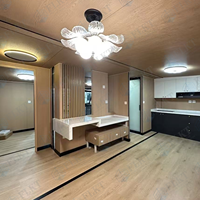 Maison modulaire FLKT à toit plat moderne pour habitation familiale et espace studio – Bureau conteneur extensible à double aile, gain de place, personnalisable