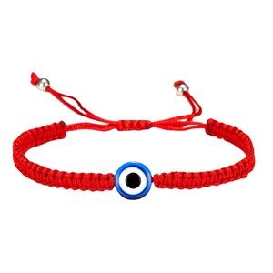 Braccialetto Portafortuna con Corda Rossa e Occhio di Allah, Corda Intrecciata Regolabile, Protezione di Fatima, per Donne, Uomini, Ragazze, Amicizia BFF - Product Image 5