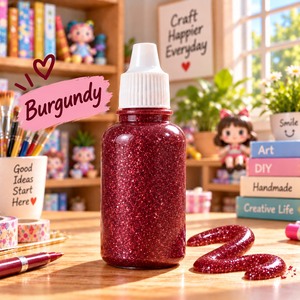 Colle brillante à faible viscosité pour cadeaux faits main, colle artisanale 20ml, colle pailletée multicolore - Product Image 1