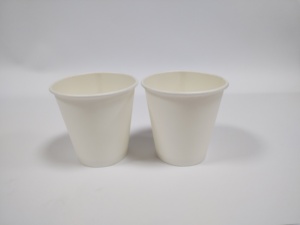 50 pezzi <span class=keywords><strong>per</strong></span> borsa biodegradabile acqua fredda calda bevendo tazza di carta bianca <span class=keywords><strong>per</strong></span> la festa della caffetteria dell'ufficio - Product Image 3
