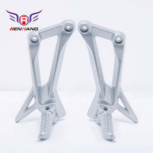 Reposapiés Inferiores para Motocicleta <span class=keywords><strong>Renhang</strong></span> de Alta Calidad, Fundición a Presión ADC12 Plateada, Pintados con Pintura en Aerosol, para Sistema de Carrocería de Motocicletas Loncin, 1 Año de Garantía - Product Image 2