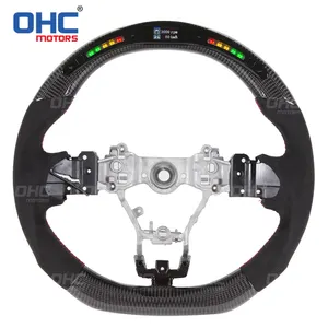 OHC Motors Hot Selling 100% REAL Carbon Fiber LED Steering Wheel for Subaru Outback Forester Subare XV Subare BRZ