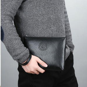 Новая Модная Портативная сумка из мягкой искусственной кожи, сумка для мобильного телефона большой емкости, водонепроницаемая прочная сменная сумка для мужчин - Product Image 5