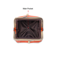 Mini sac pochette porte-monnaie en cuir personnalisé pour femmes en cuir véritable avec fermeture à glissière et moraillon en métal porte-monnaie à usage quotidien