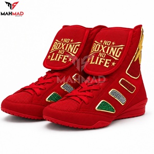 Calzado de Boxeo Profesional de Primera Calidad, Marca OEM No Boxing No Life, Todos los Colores, Cierre Ajustable con Cordones, Antideslizante - Product Image 3