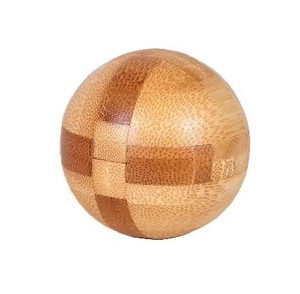 Coffret de casse-têtes en bambou naturel : Sphère Kongming Lock 3D, <span class=keywords><strong>cube</strong></span> de réflexion, <span class=keywords><strong>jouet</strong></span> d'entraînement logique pour enfants, cadeau - Product Image 2