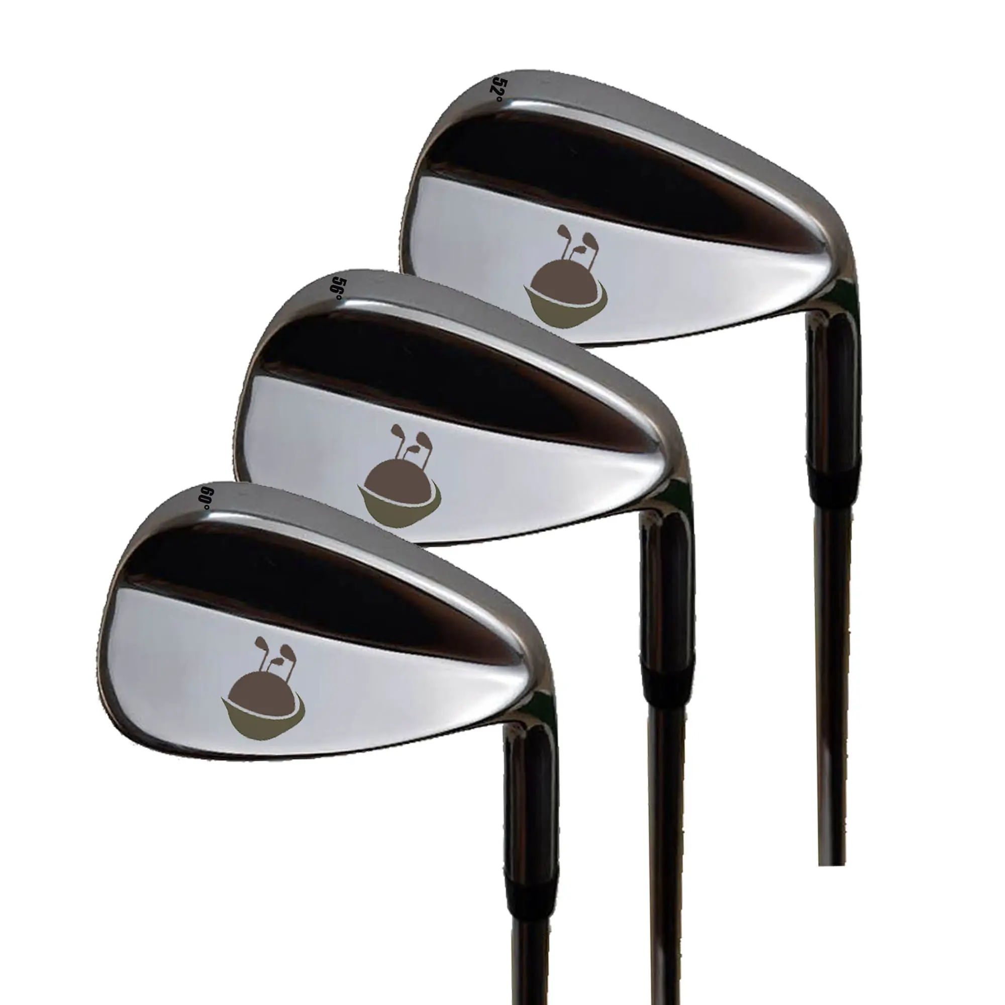 Cuñas de Golf fresadas CNC para hombre, Logo personalizado de 52/56/60 grados