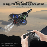 Avion RC en mousse EPP à vente chaude, 6 canaux, 360 degrés de rotation, télécommande, jet de combat avec lumière