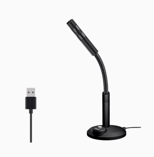 Wired Condenser USB Microphone with Noise Cancelling for Computers/Laptops Driverless for Live Streaming Recording Gaming