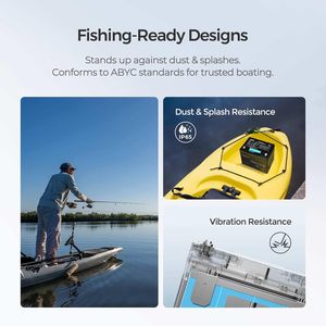 Batteria al Litio Mini 12.8V 100AH LiFePO4 con BMS 100A, 9.02x5.43x8.39, 21.8 LBS, Ciclo Profondo per Accumulo di Energia Solare - Product Image 4