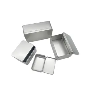 Manufacturers In Stock Small Metal Hinge Packaging Tin Box Custom Logo Print Metal Tin Box For Gift Mint Candy