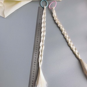 Accesorios para pelucas <span class=keywords><strong>de</strong></span> muñecas DIY <span class=keywords><strong>de</strong></span> la serie Princesa <span class=keywords><strong>de</strong></span> Hielo y Nieve para niños, trenzas blancas, lazos para el cabello, semiterminados, <span class=keywords><strong>de</strong></span> plástico/resina, doble máquina - Product Image 3