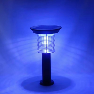 Lámpara Solar Antimosquitos para Exteriores, Impermeable, Trampa Eléctrica para Insectos con Clasificación IP65, Luz Azul para Jardín, Patio y Exteriores - Product Image 2