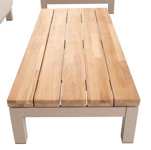 Meubles de patio en métal imperméable en aluminium Ensembles de <span class=keywords><strong>salon</strong></span> d'extérieur Sièges sectionnels pour cour Canapé d'<span class=keywords><strong>angle</strong></span> de <span class=keywords><strong>jardin</strong></span> en <span class=keywords><strong>bois</strong></span> de teck moderne - Product Image 6