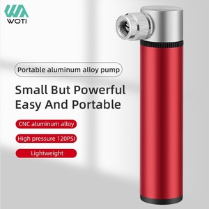 Pompe à vélo miniature Yueli en alliage, pompe à air portable avec tuyau externe et aiguille à bille pour vélo de route et VTT - Product Image 2