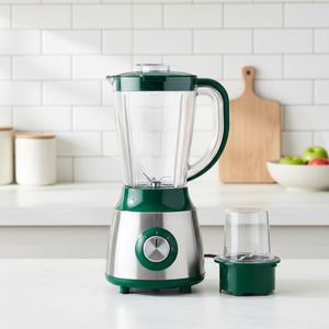 Mini 2 en 1 Extracteur de jus électrique en acier inoxydable, mixeur de cuisine, capacité de 1,6 L, 2 vitesses, 350 W, 6 lames, boîte cadeau, usage domestique JIZYA - Product Image 3