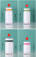 Flacon en PET pour capsules 80ml 120ml 150ml 200ml – Contenant rond pour produits de santé et médicaments – Boîte à pilules
