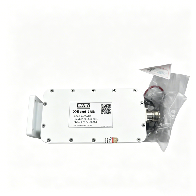 7.75 to 8.5GHz X Band LNB 6.9GHz LO PLL F/N Connector Single Output Customized Frequency