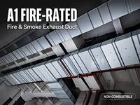 Conduit d'évacuation de fumée en acier galvanisé carré A1, incombustible et résistant au feu |   Conforme aux codes strictes de sécurité incendie pour