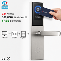 Cerradura de Puerta con Tarjeta de Acero Inoxidable 304 para Apartamento, Cerradura Inteligente Electrónica sin Contacto RFID 13.56MHz, Anti-Robo, 32 Años de Garantía de Fábrica
