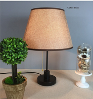 Abat-jour Moderne en Tissu de Lin, Rond ou Carré, pour Lampe de Table et Lampe d'Ambiance