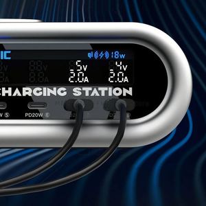 MECHANIC <span class=keywords><strong>E</strong></span>-Power Pro Station de charge rapide 15W 200W Sortie 8 ports Base de charge pour montre de téléphone portable sans fil Réparation de téléphone portable - Product Image 3