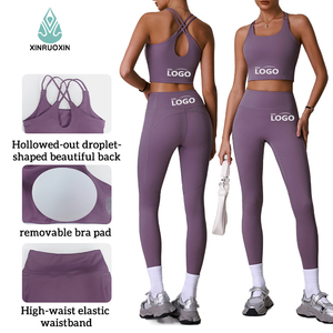 Women's 2-Piece Yoga Wear Set Bra Legging Breathable Lightweight Workout Gear with Elastic Waist Closure Solid Yoga Set