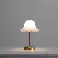 Lampe de Table LED Rechargeable Vintage de Luxe, Tactile, à Piles, Dimmable, Portable, Décoration de Chambre, Flexible et Simple