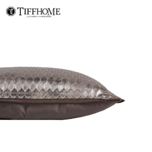 Tiff Home Luxe Designer Taille Oreiller Nouvelle Importation 50X30 Bio <span class=keywords><strong>Housse</strong></span> De <span class=keywords><strong>Coussin</strong></span> Texture Brillante Style Moderne Portable En Gros - Product Image 3