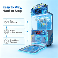 Machine de jeu d'arcade à détection corporelle et pas de pied, à monnayeur, jeu de compétences pour gagner des cadeaux, pour lieux de divertissement intérieurs