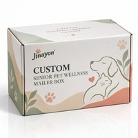 Boîte d'expédition personnalisée brillante en carton ondulé E-Flute pour l'emballage d'abonnements e-commerce de produits de bien-être pour animaux de compagnie