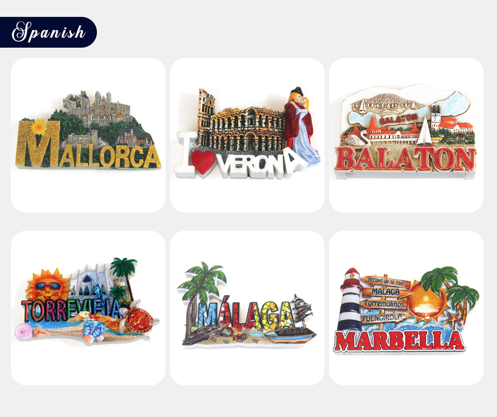 Malaga Andalusië Spanje Koelkast Magneet Reizen Souvenir