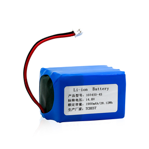 חבילת סוללת ליתיום מותאמת אישית 14.8v 1900mah 102450-4s סוללה נטענת ליתיום נטענת - Product Image 1