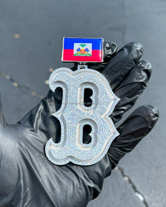 Personnalisé Glacé Hiphop Lettre Motif Logo Nom Pendentif 100% Passé Diamant Testeur S925 Argent VVS <span class=keywords><strong>Moissanite</strong></span> Charmes Pendentif - Product Image 1
