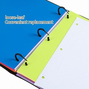 New <b>A4</b> Box Lever File FC File Folder 3 <b>Ring</b> <b>Binder</b> Thickened PP Document Folder for Office Supplies Lever Arch File Holder - Product Image 5