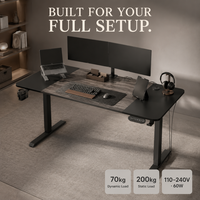 AOR Nouveau Bureau de Gaming et de Travail à Domicile Électrique Vertical, Hauteur Réglable, Charge Dynamique 70kg, Vente en Gros Fabricant