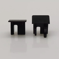 W9.7 * h9.4mm Profil de lumière LED en alliage d'aluminium encastré T5 Diode électroluminescente Abat-jour en silicone pour placard d'exposition