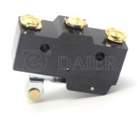 IP40 levier à rouleau court automobile Micro interrupteur de fin de course 16A 125/250V Micro interrupteur noir avec bornes à vis